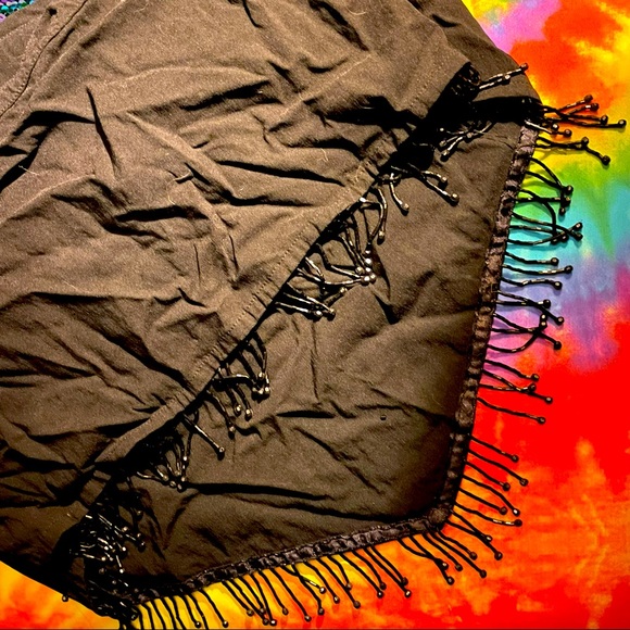 ⚡️⚡️ Vintage Venezia Dangly Beaded Bling Strapless V Front Crop Top ⚡️⚡️ - Picture 4 of 7